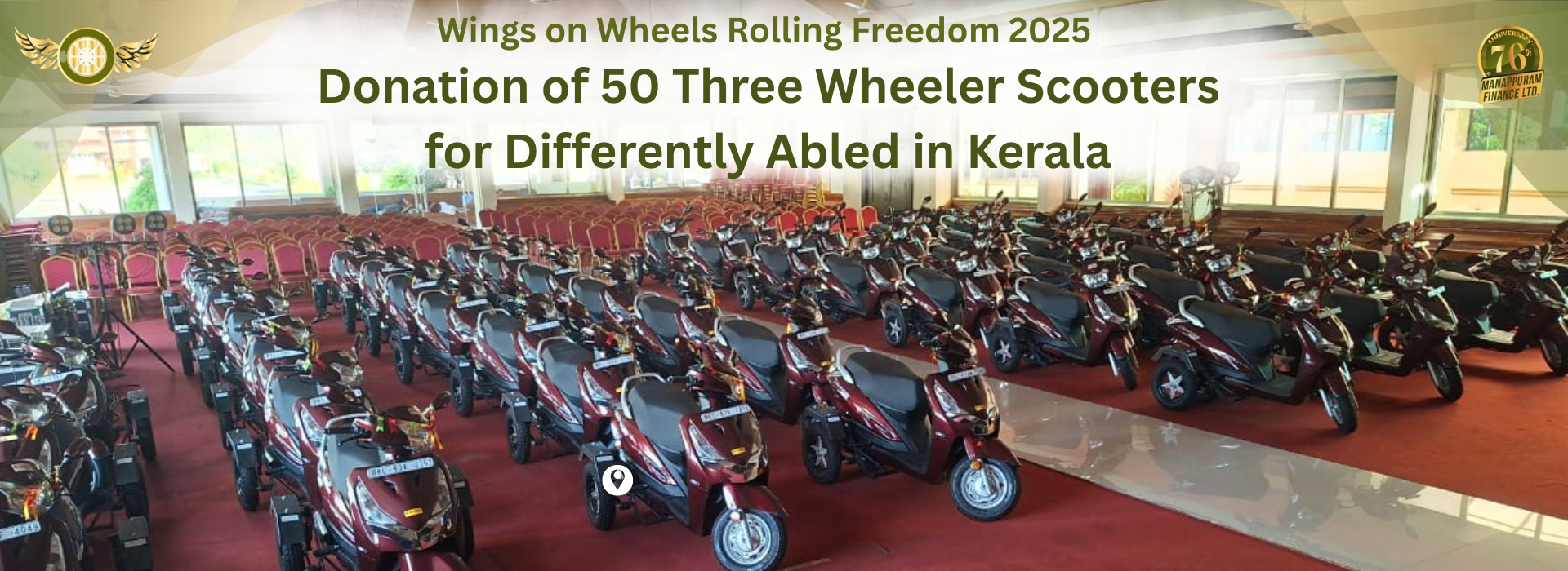 Donation of 50 Scooters