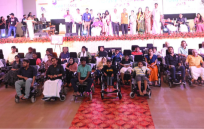“Sahayathraku Snehasparshamayi,” Manappuram Foundation donated 50 electric wheelchairs to people with Muscular Dystrophy.