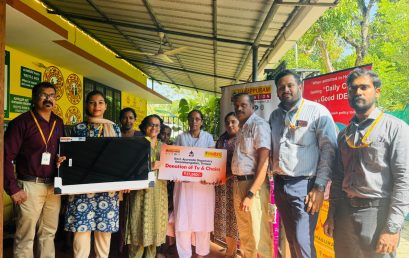 Donation of TV & Chairs to Govt. Ayurveda Dispensary Kaipamangalam, Thrissur