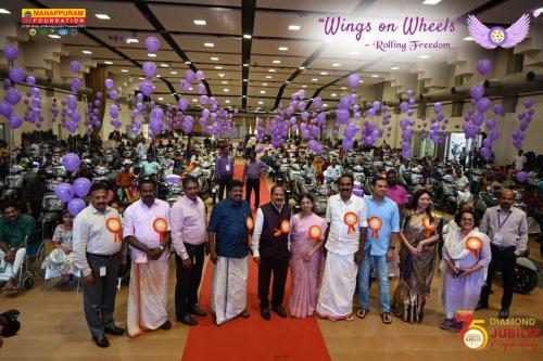 Wings On Wheels – Rolling Freedom | Donation of 75 Three Wheeler Scooters : Celebrating 75 Years of Manappuram Finance Limited 