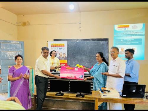 Donation of Two Desktop Computers to P K Kalan Memorial College of Applied Science, Wayanad