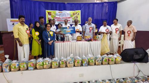 Donation of 150 food kits to elderly of Valapad, Nattika and Thalikulam Grama Panchayaths 